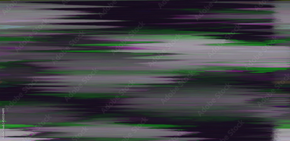 Poster Black and white static noise of a TV screen. Glitched and distorted background.