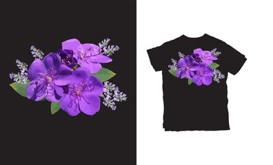 t shirt with flower