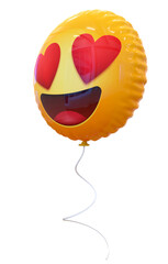 Love eye Emoji Balloon 2D 