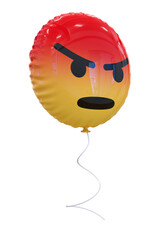Fototapeta premium Angry Emoji Balloon 2D 
