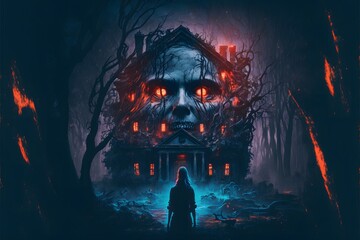 Haunted House in the woods