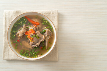 Spicy Chopped Pork Backbone Soup or Spicy Leng Soup