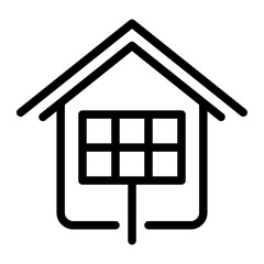 eco home line icon