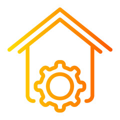 smart home gradient icon