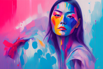 AI illustration of a woman