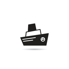 ship icon on white background vector illustration
