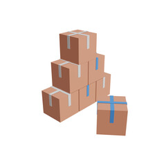 3D item box icon with transparent background, perfect for template design, UI/UX and more.