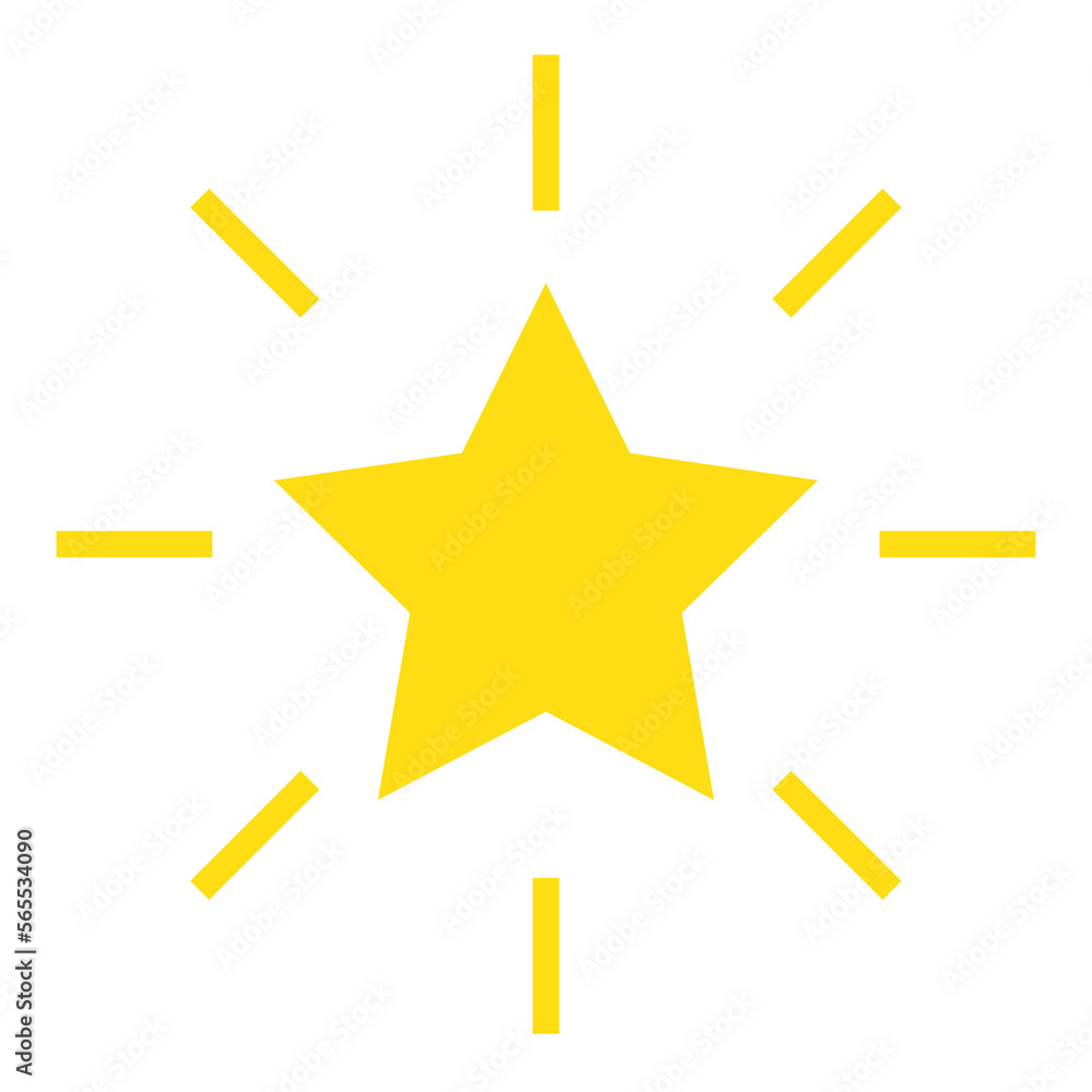 Wall mural star shining png image