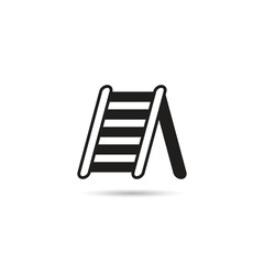 ladder icon on white background
