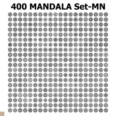 various mandala collections - 400 set yoga pattern