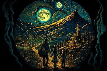 background with skull and bones