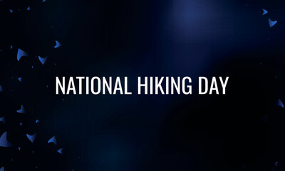 National Hiking Day.Geometric design suitable for greeting card poster and banner