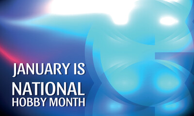 National Hobby Month. Design suitable for greeting card poster and banner