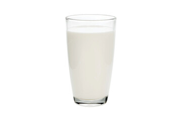 glass of milk isolated on white - obrazy, fototapety, plakaty
