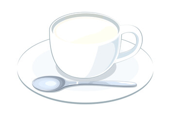 ホットミルクのイラスト