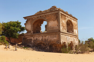 Ruins of the ancient palace Dar Es-Sultan near Essaouira. Morocco. Built in late 18th c., it was...