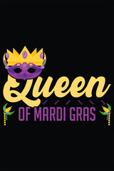 Queen of mardi gras t shirt, mardi gras t-shirt design, Mardi Gras T-shirt Design Graphic, 