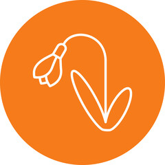 Snowdrop Flower Icon