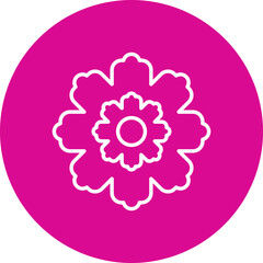 Fringed Dianthus Flower Icon