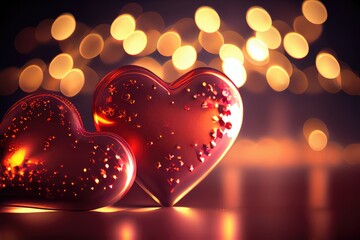 Valentine's Day Valentine Heart Hearts Shape Shaped Love Romantic Red Pink Background Image