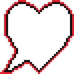 Speech Bubble Pixel vector image