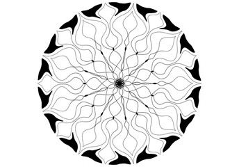 Circular Decorative Line Mandala Icon