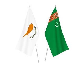 Turkmenistan and Cyprus flags