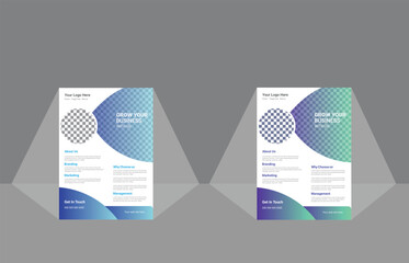 Modern Business flyer template, Vector file, A4 Size