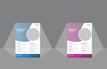 Modern Business flyer template, Vector file, A4 Size