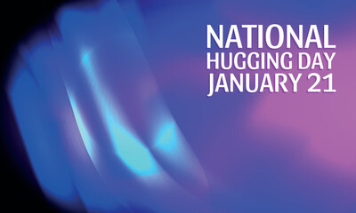 National Hugging Day. Design suitable for greeting card poster and banner