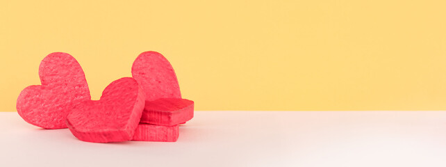 Valentine's day pink background, minimal background