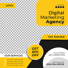 Digital Marketing Social Media Post Template | Social Media Post Design for Digital Marketing Agency |Facebook Instagram post design	