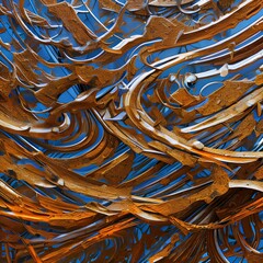 Abstract texture of a rusting metal surface1, Generative AI