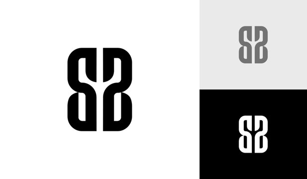 Letter SB initial monogram logo design vector