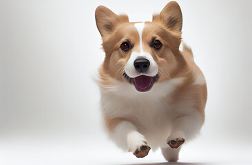 Cute corgi. Generative AI.
