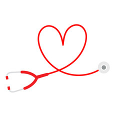 Heart pulse Cardiogram line Heartbeat valentine day style