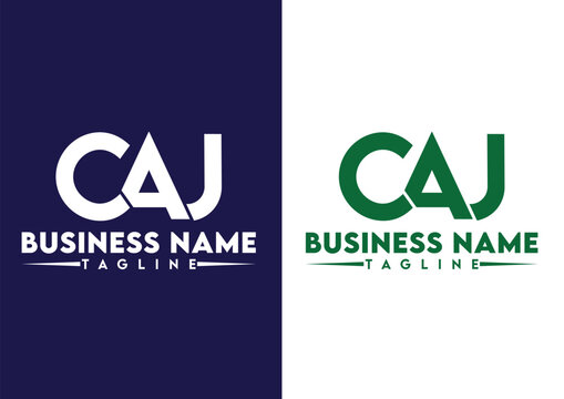 Letter CAJ logo design vector template, CAJ logo