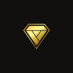Vector elegant concept diamond logo