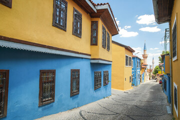 Fototapeta premium Buildings in Buldan Town, Denizli, Turkiye
