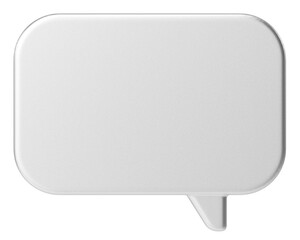 Speech bubble. Chat bubble. 3D illustration.