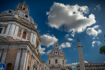 Vistas a la antigua ciudad de italia roma. vintage