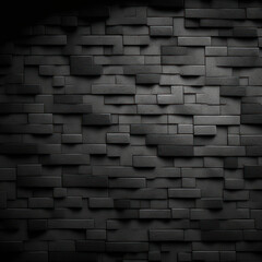 Abstract black wall texture background Generative ai.