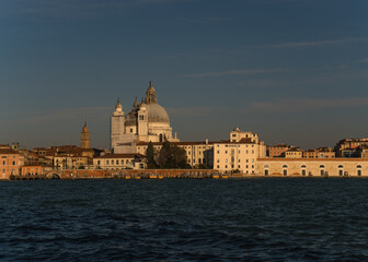 Beautiful architectural detail, old buildings, in Venice, Italy