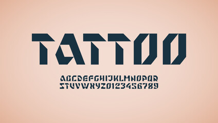 Abstract hi tech techno alphabet font, for your future space design, vector illustration 10EPS