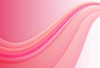 Smooth Pink Wavy background vector. Pink Abstract Vector Background