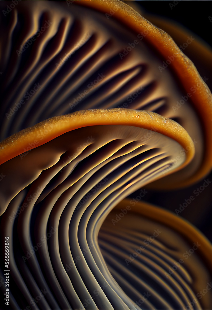Poster beautiful abstract illustrations mushrooms pattern background.