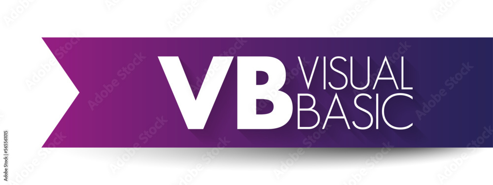 Poster vb - visual basic is a name for a family of programming languages, acronym text concept background