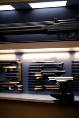 futuristic weapon, in the future, AI technology generated image