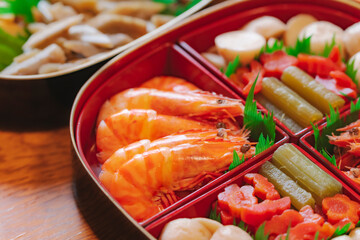 おせち料理　お正月　新年　縁起物　海鮮