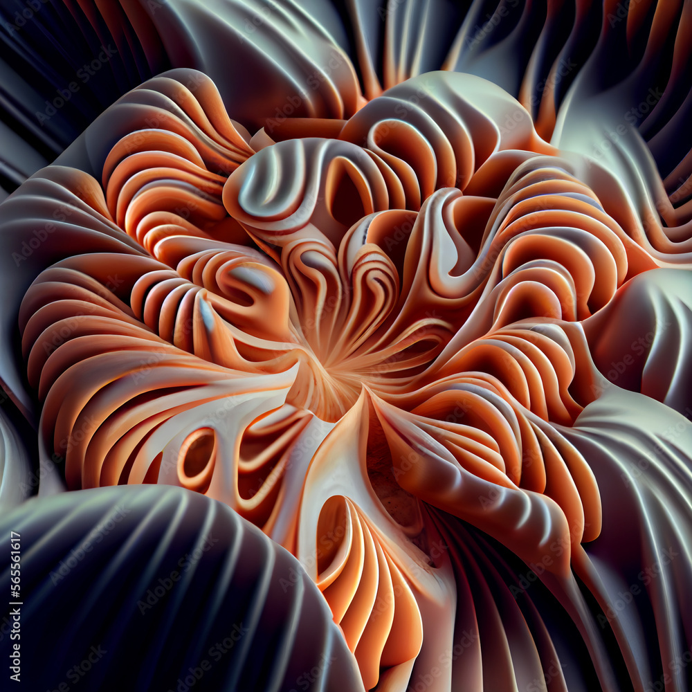 Aufkleber beautiful abstract illustrations mushrooms pattern on a background.
